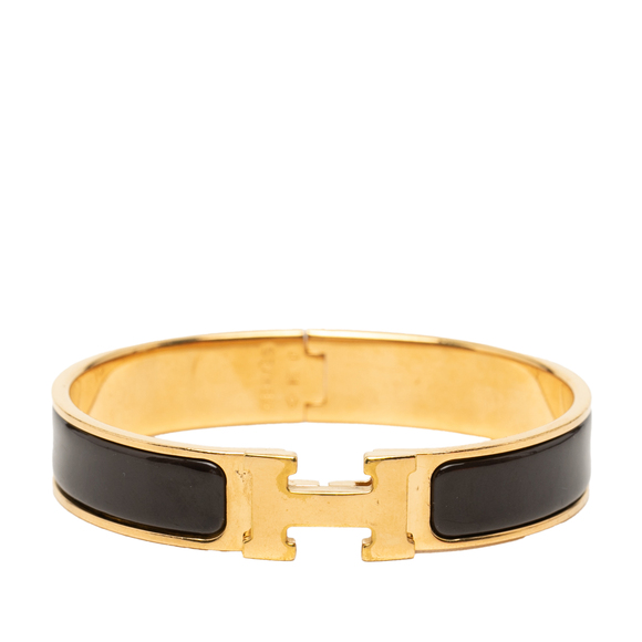 Hermes Jewelry - Pre-Loved Hermes Narrow Enamel Clic H Bracelet PM